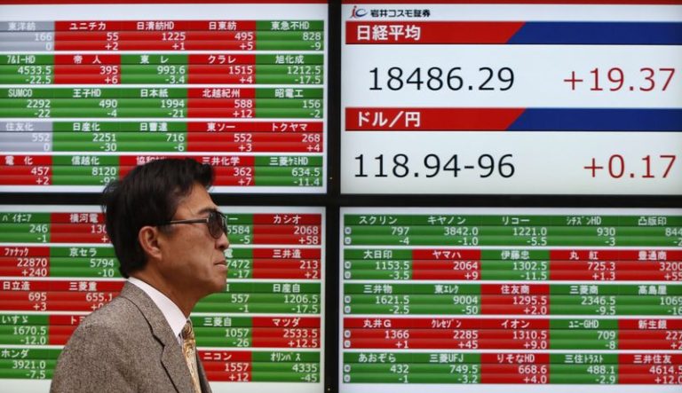 Asian stocks slump as Fed jitters, M.east fears rattle risk appetite