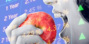 Apple bonds are yielding more than 5%. The stock has a 0.5% dividend yield.