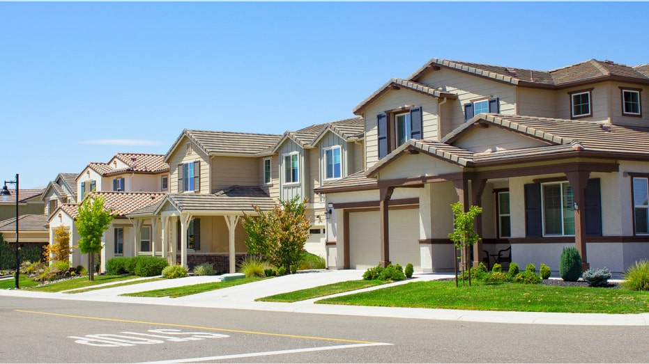 Rows of homes